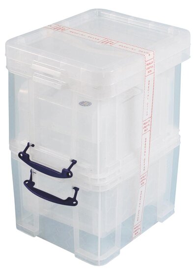 Really Useful Box 35 liter, transparant, pak van 3 dozen