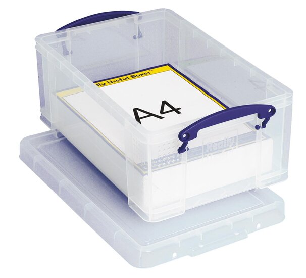 Really Useful Box opbergdoos 9 liter, transparant