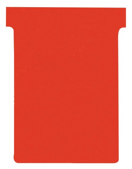 Nobo T-planbordkaarten index 3, ft 120 x 92 mm, rood