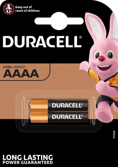 Duracell batterijen Ultra Power AAAA, blister van 2 stuks