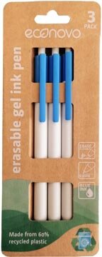 Econovo gelroller, 0,5 mm, blister van 3 stuks, blauw