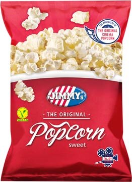 Jimmy&#039;s Popcorn Classic, zoet, zak van 100 g