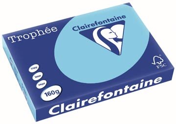 Clairefontaine Troph&eacute;e Pastel, gekleurd papier, A3, 160 g, 250 vel, helblauw