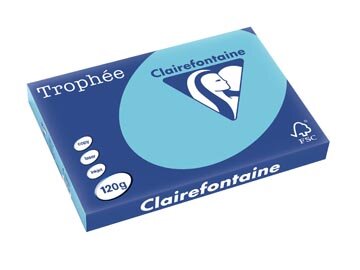 Clairefontaine Troph&eacute;e Pastel, gekleurd papier, A3, 120 g, 250 vel, helblauw