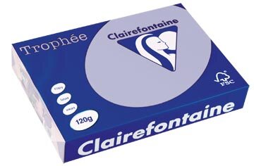 Clairefontaine Troph&eacute;e Pastel, gekleurd papier, A4, 120 g, 250 vel, lavendelblauw