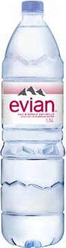 Evian water, fles van 1,5 liter, pak van 6 stuks