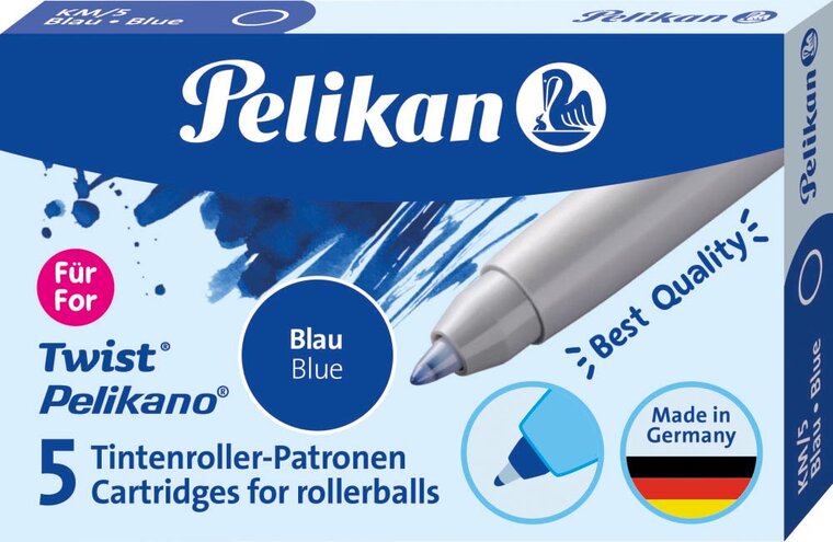 PELIKAN VULLING VOOR PELIKANO/TWIST, BLAUW, DOOS MET 5 STUKS