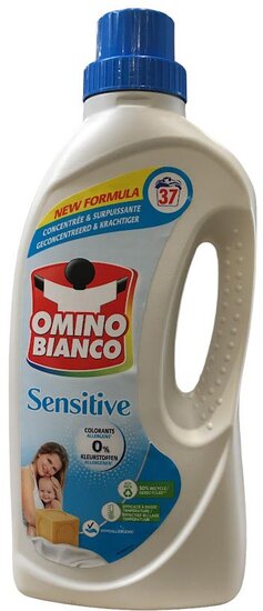 Omino Bianco Sensitive wasmiddel, 37 doseringen, fles van 1,48 l