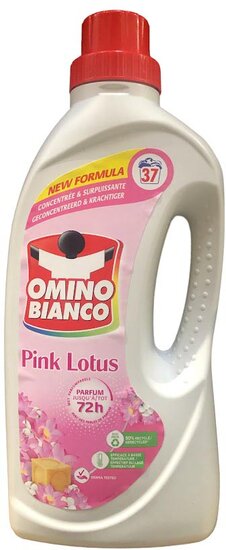 Omino Bianco Pink Lotus wasmiddel, 37 doseringen, fles van 1,48 l