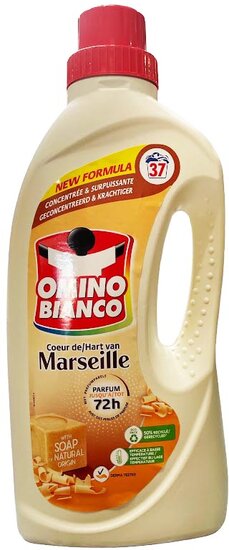 Omino Bianco Marseille wasmiddel, 37 doseringen, fles van 1,48 l