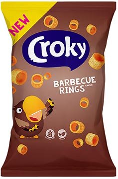 Croky rings barbecue, zakje van 75 g