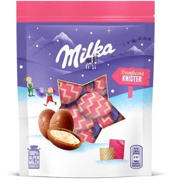 Milka Knisterbonbons melkchocolade, zak van 86 g