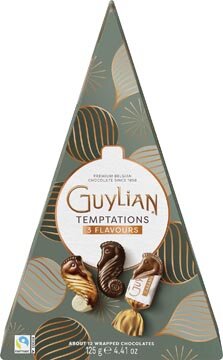 Guylian chocolade Temptations Mix, Kerstboom, doos van 125 g