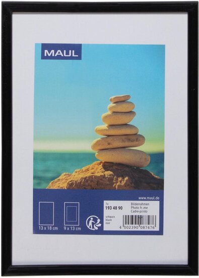 MAULart fotolijst, kunststof frame, ft 13 x 18 cm, zwart