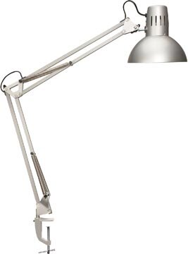 MAULstudy bureaulamp, met tafelklem, zilver