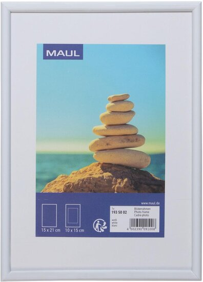 MAULart fotolijst, kunststof frame, ft 15 x 21 cm, wit