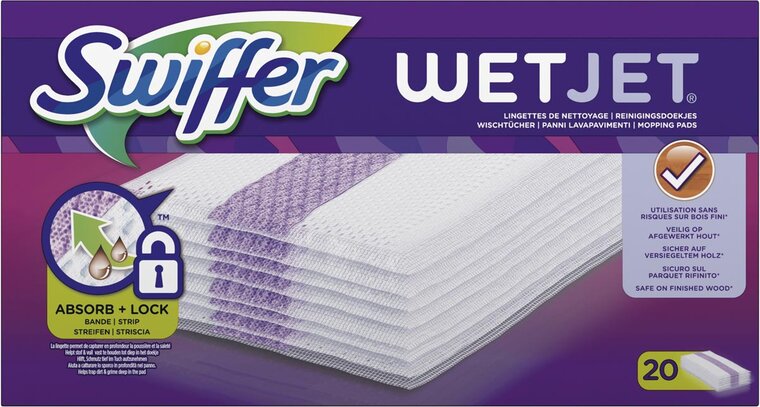 Swiffer Wetjet navulling, pak van 20 stuks