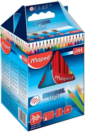 Maped kleurpotlood Color&#039;Peps, 144 potloden (classpack)