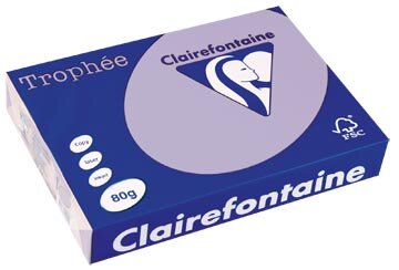 Clairefontaine Troph&eacute;e gekleurd papier, A4, 80 g, 500 vel, lila