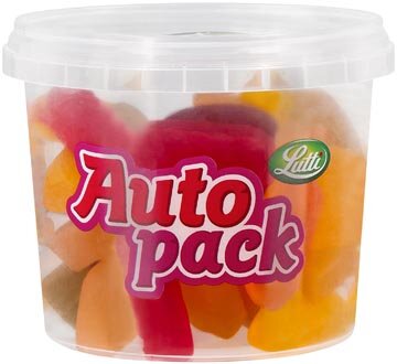 Lutti autopack snoep winegums, doos van 200 g