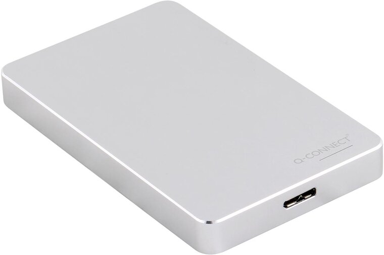 Q-CONNECT externe harde schijf USB 3.0, zilver, 2 TB