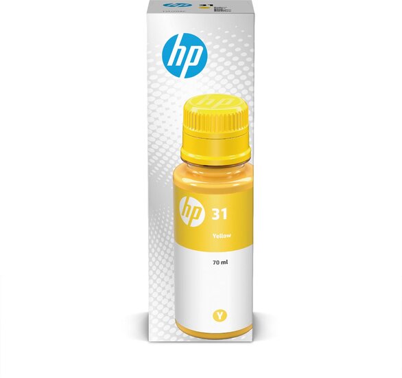 HP inktcartridge 31, 8.000 pagina&#039;s, OEM 1VU28AE, geel