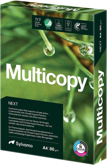 Multicopy Next printpapier ft A4, 80 g, pak van 500 vel