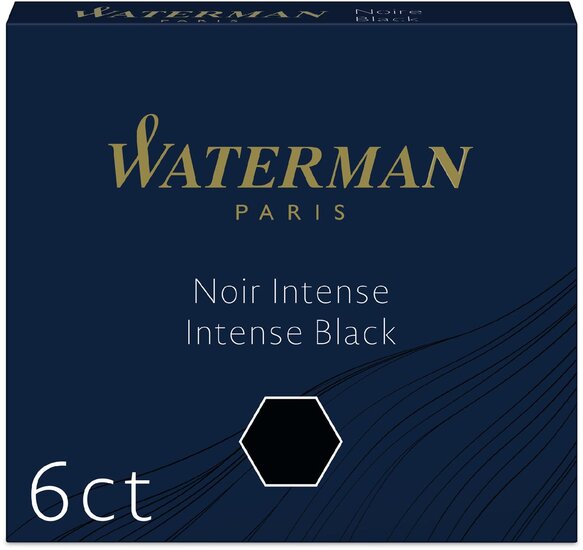 Waterman inktpatronen zwart 6X