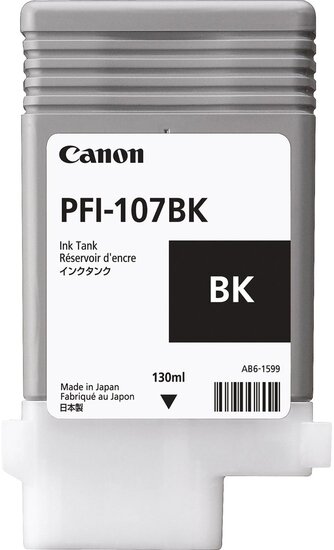 Canon inktcartridge PFI-107, 130 ml, OEM 6705B001, zwart