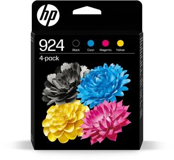 HP inktcartridge 924, 400 - 500 pagina's, OEM 6C3Z1NE, 4 kleuren