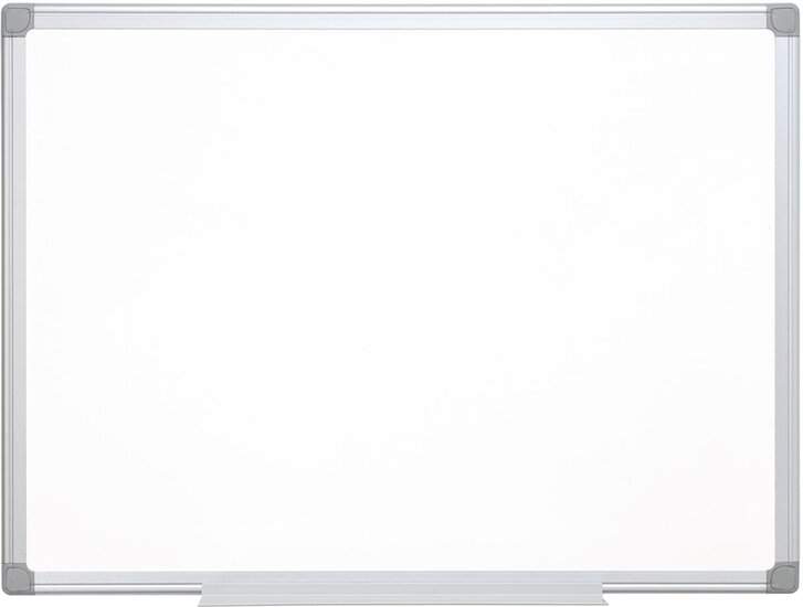 Q-CONNECT whiteboard, met aluminium frame, melamine, 1zijde wit, 1 zijde geruit, 60 x 90 cm