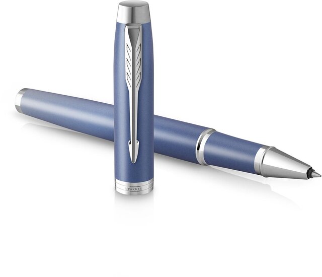 Parker IM Rituals roller, blauw CT, fijn, giftbox