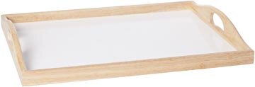 Cosy dienblad uit bamboevezel, ft 38 x 28 x 5 cm, wit