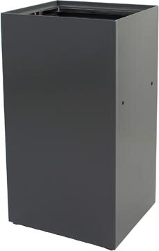 V-part modulaire afvalbak 90 l, grijs