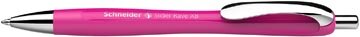 Schneider balpen Slider Rave, extra breed, blauwe inkt, power pink