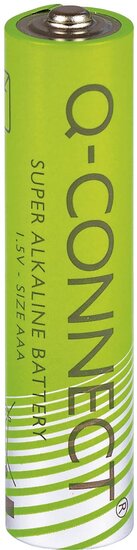 Q-CONNECT batterij, alkaline, AAA, blister van 4 stuks