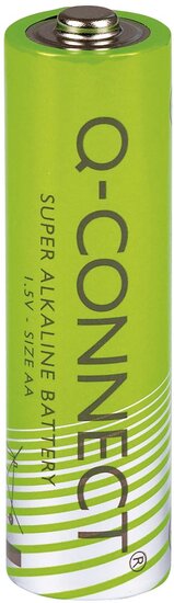 Q-CONNECT batterij, alkaline, AA, blister van 4 stuks