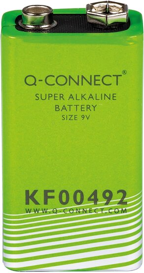 Q-CONNECT batterij, alkaline, E, 9V