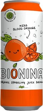 Bionina Miss Blood Orange, blik van 33 cl, pak van 12 stuks