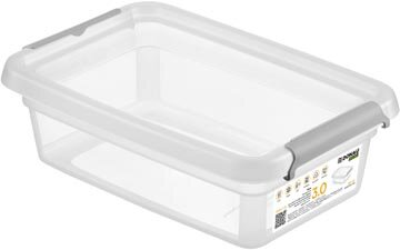 DONAU Home opbergdoos, 3 liter, transparant
