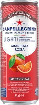 San Pellegrino limonade Aranciata Rossa light, sleek blik van 33 cl, pak van 6 stuks