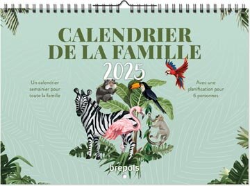 Brepols gezinskalender weekoverzicht, Franstalig, 2026