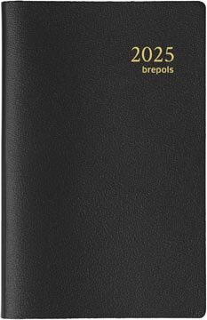Brepols agenda Delta Genova 6-talig, zwart, 2026