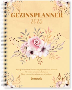 Brepols gezinsplanner, 12 maanden, Nederlandstalig, 2026