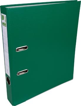 Q-CONNECT ordner, voor ft A4, uit PP en papier, met beschermrand, rug van 5 cm, groen