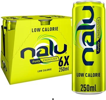 Nalu energiedrank Regular, blik van 25 cl, pak van 24 stuks