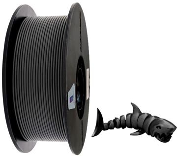 3D Filament PETG, 1 kg, 1,75 mm, zwart