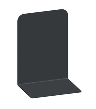 Boekensteun zwart, set van 2 stuks