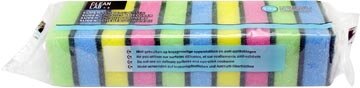 Aqualine schuurspons ft 9 x 6 x 3 cm, pak van 10 stuks