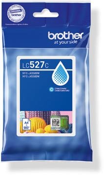 Brother inktcartridge, 900 pagina's, OEM LC-527C, cyaan